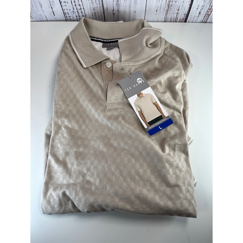 Ted Baker Polo Shirt Men's L "New with Tags" Golf Casual Work Office